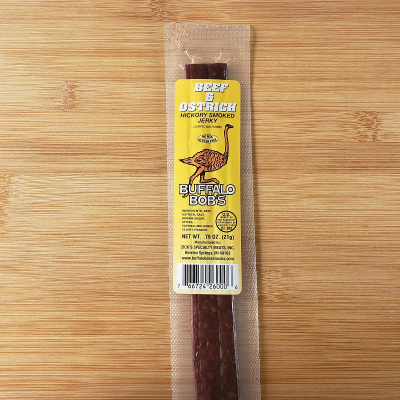Hickory Smoked Ostrich and Beef Jerky Strip