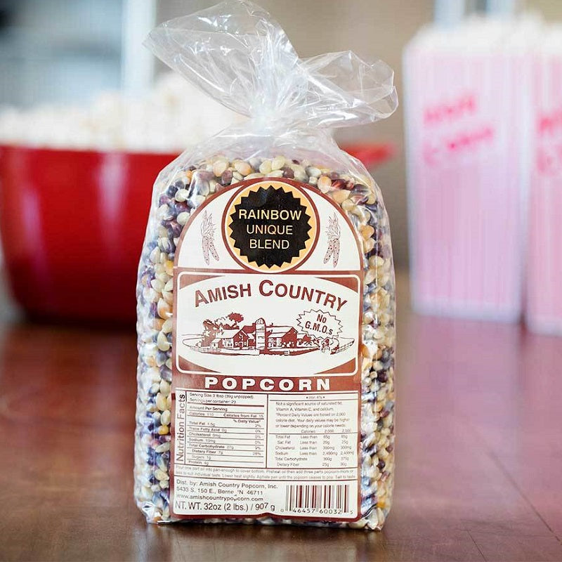 Amish Country Rainbow Unique Popcorn Kernels