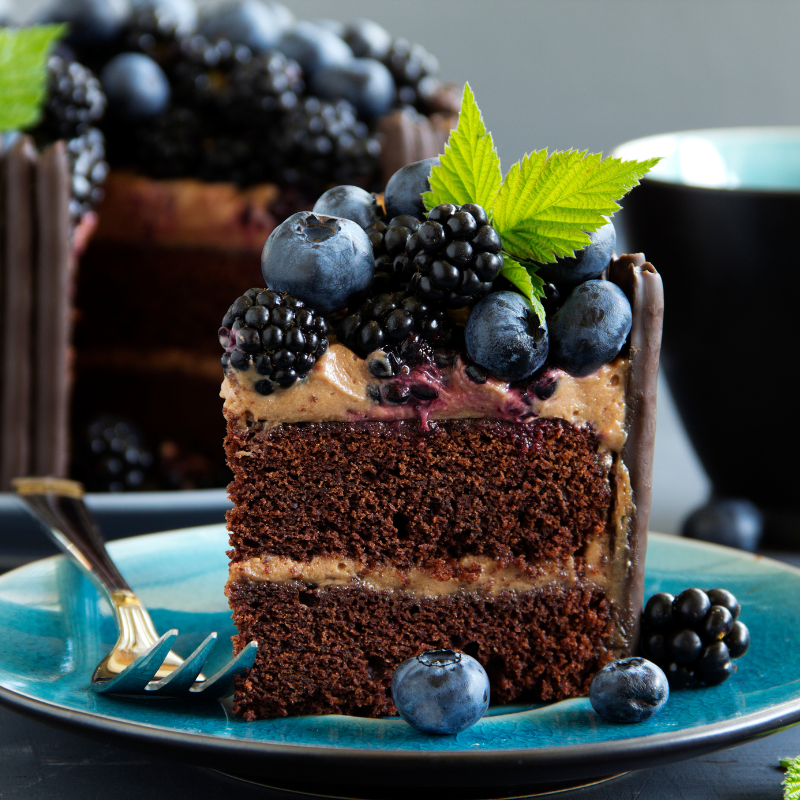 Blackberry Chocolate Cake