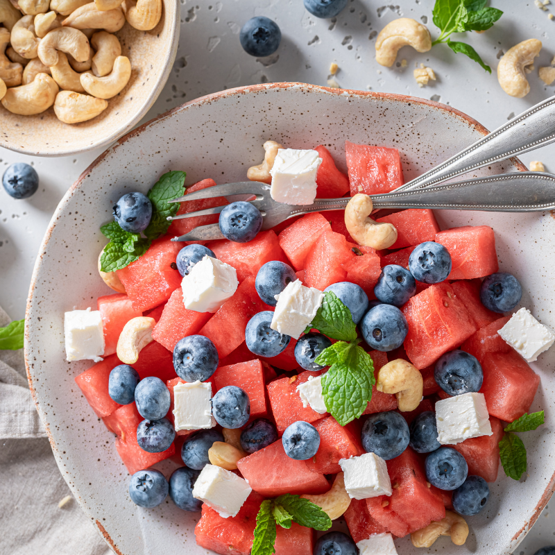 Blueberry and Watermelon Salad