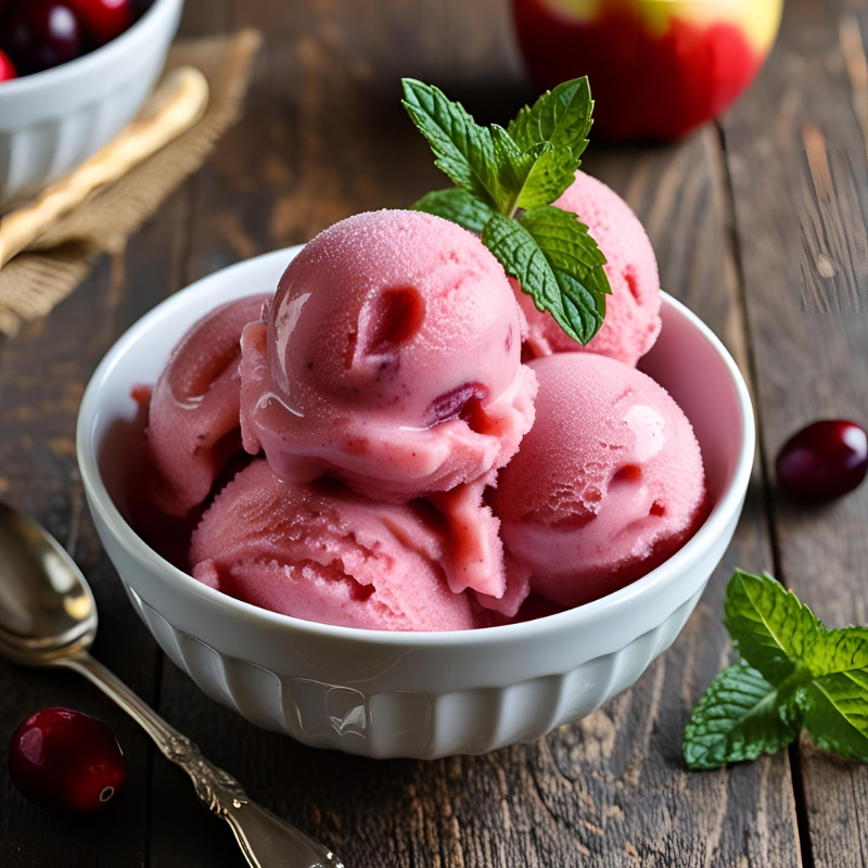 Cranberry Apple Sorbet