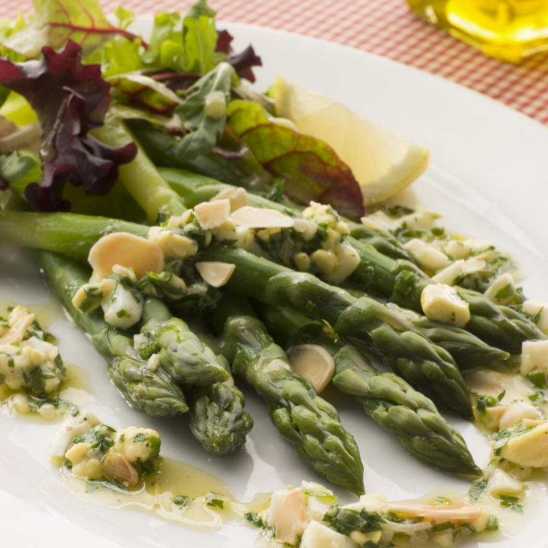 Crisp Asparagus Salad with Herb Vinaigrette