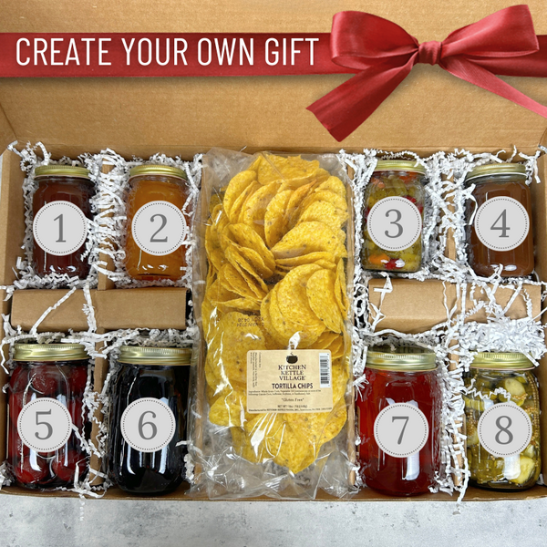 Custom 8Jar Gift Box with Tortilla Chips Kitchen Kettle Village