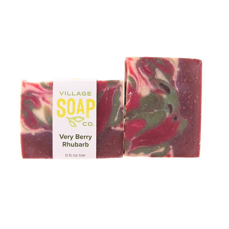 Very Berry Rhubarb Bar Soap