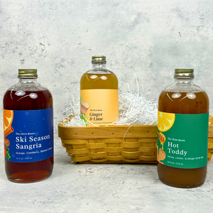 Cocktail Mixers Gift Basket - Winter Collection