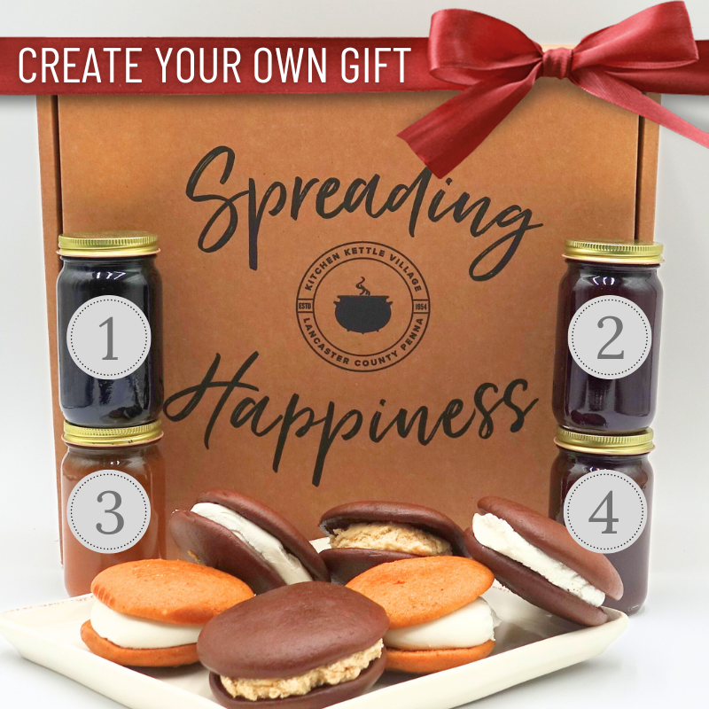 Custom 4-Half Pint Gift Box with Whoopies