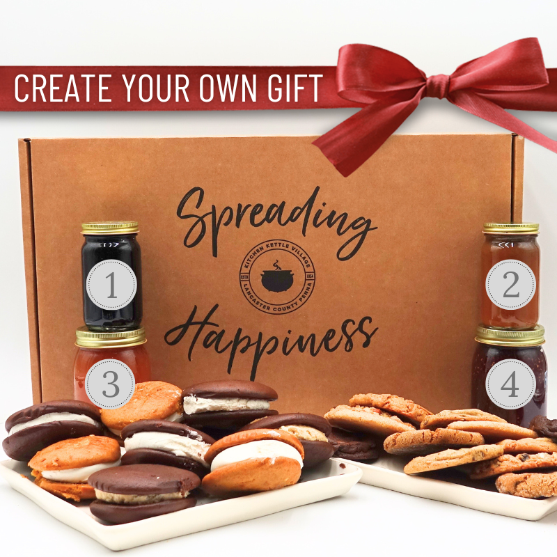 Custom 4-Jar Gift Box with Cookies & Whoopie Pies