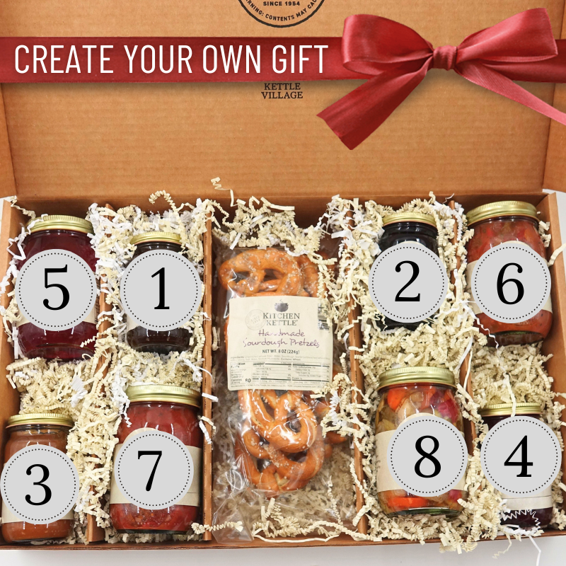 Custom 8-Jar Gift Box with Pretzels