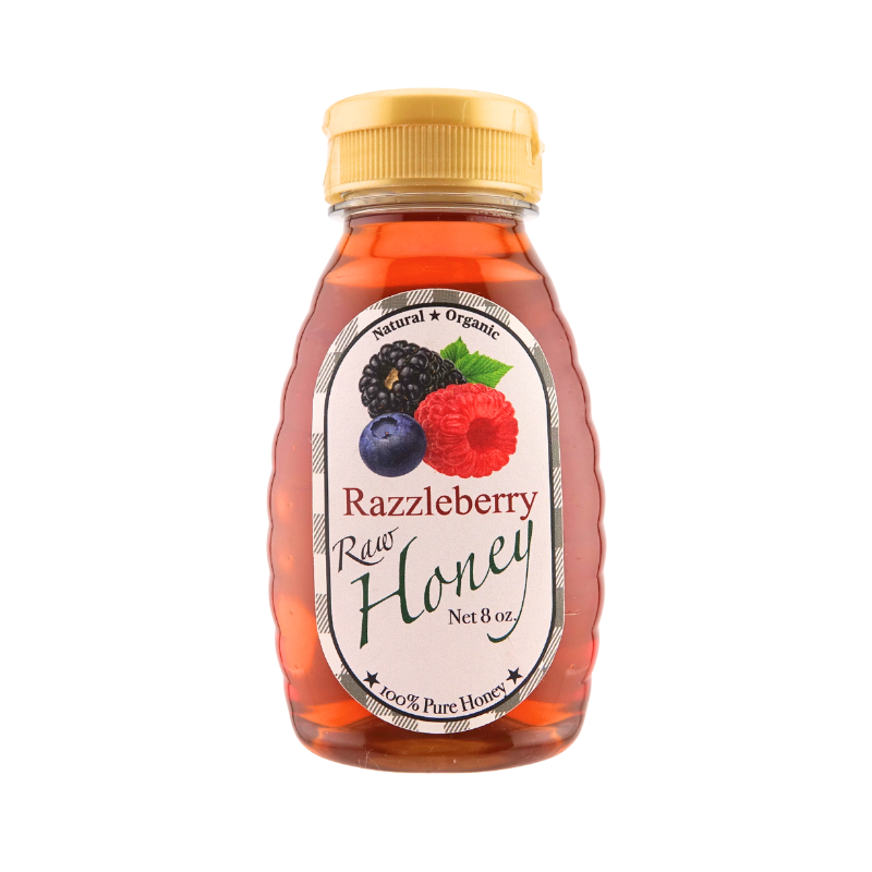 Razzleberry Infused Raw Honey
