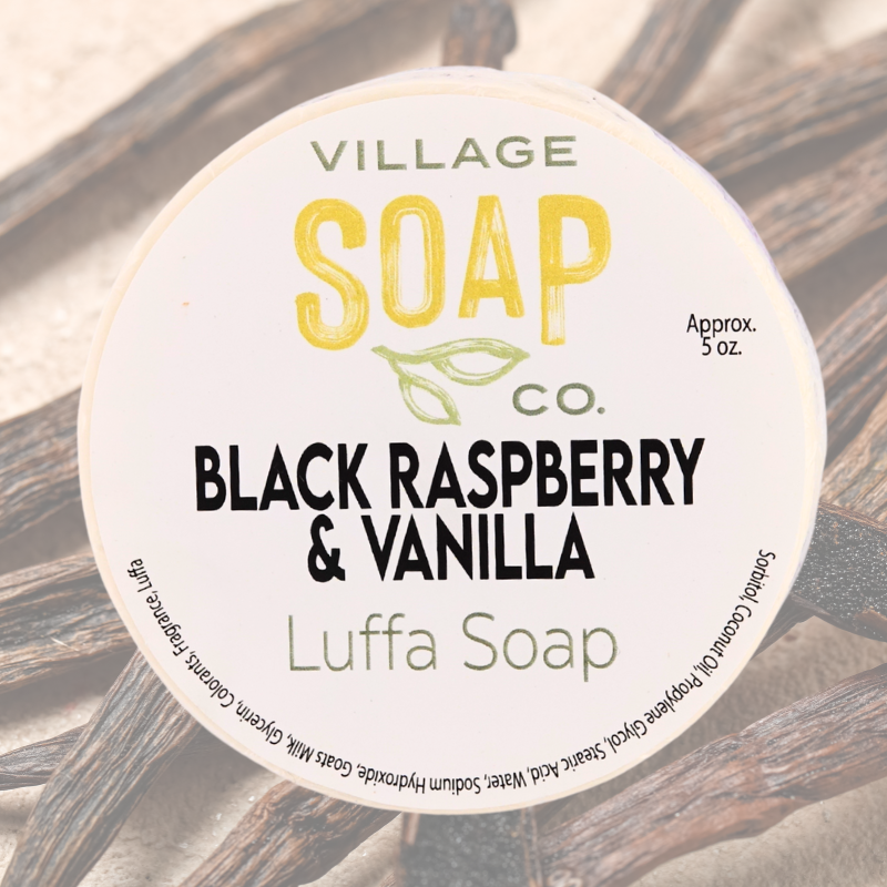 Black Raspberry & Vanilla Luffa Soap