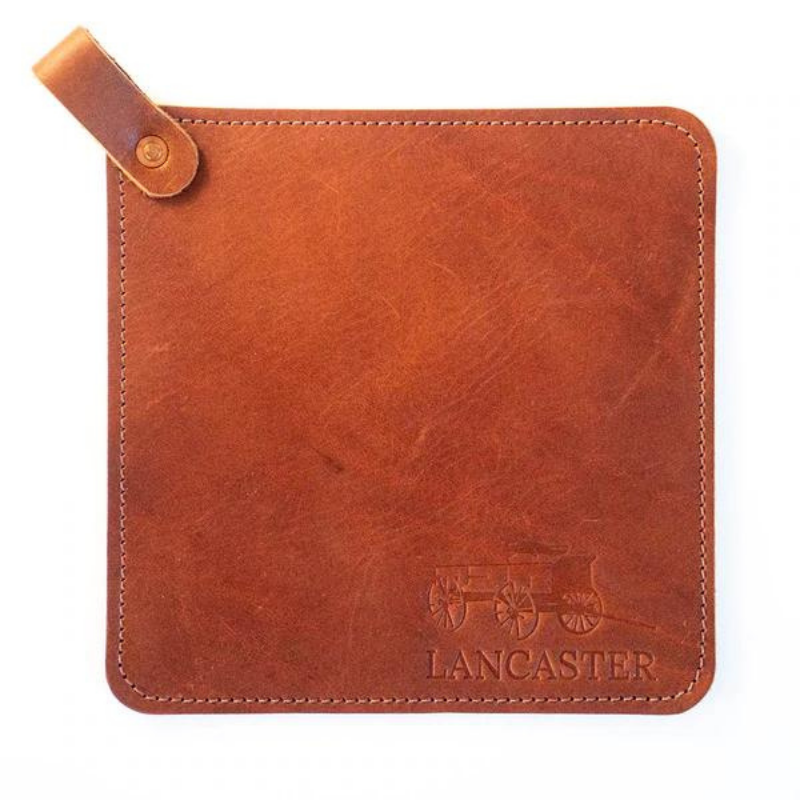 Stitched Leather Lancaster Pot Holder