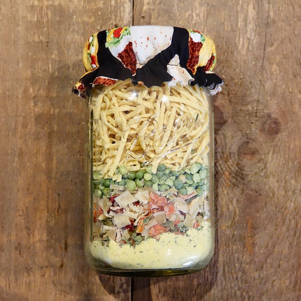 Make-Ahead Chicken Noodle Soup Mix in a Jar (Nourishing and