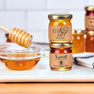 "Design Your Own Label" 1.5oz Mini Honey Jar - Kraft Label