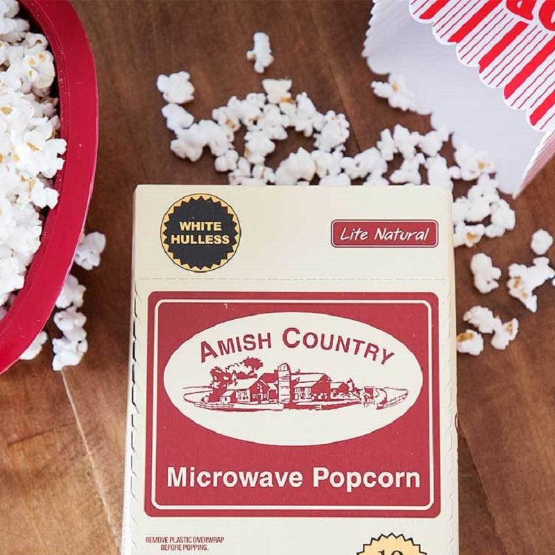 Amish Country Lite Natural White Microwave Popcorn