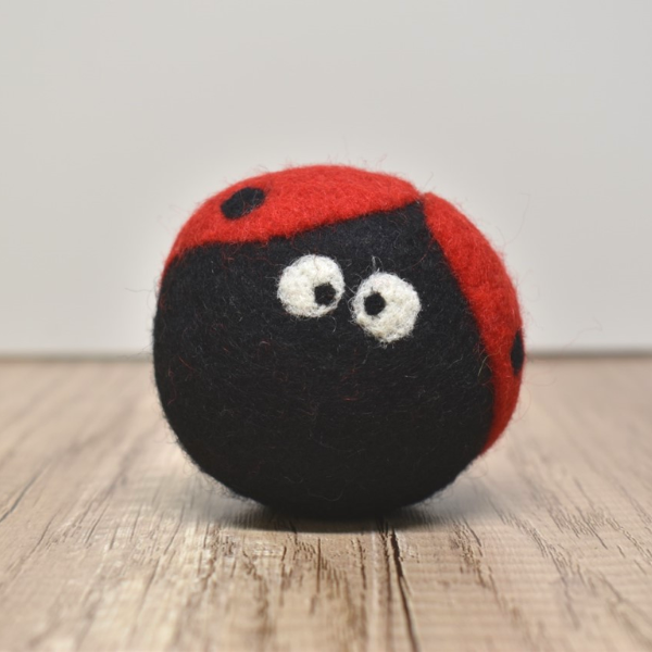 "Ladybug" Wool Dryer Balls
