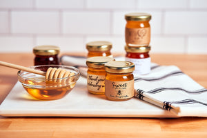 "Design Your Own Label" 1.5oz Mini Honey Jar - Kraft Label