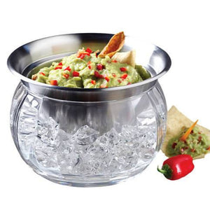 "Dips on Ice" Stainless Steel & Acrylic Bowl Set